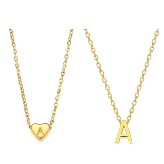 Perfect Initial Set - Letter+Herzinitialkette