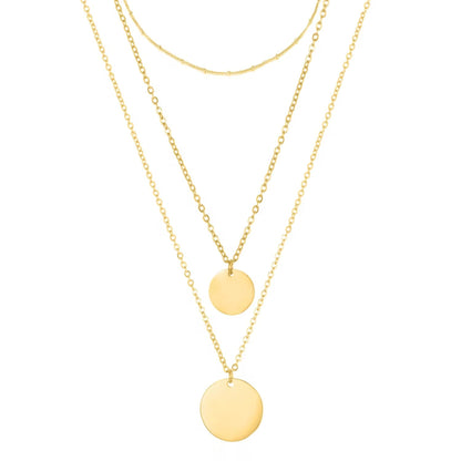 Layered Coin Necklace – Trio