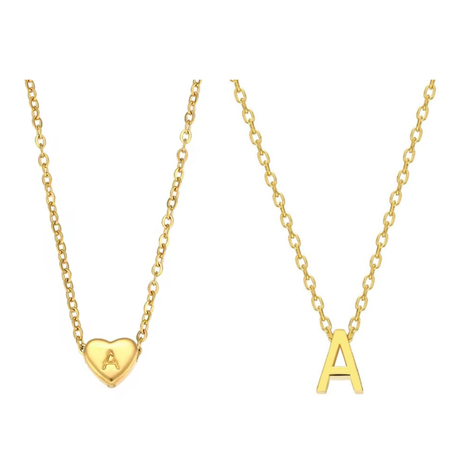 Perfect Initial Set - Letter+Herzinitialkette