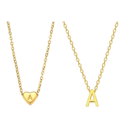 Perfect Initial Set - Letter+Herzinitialkette
