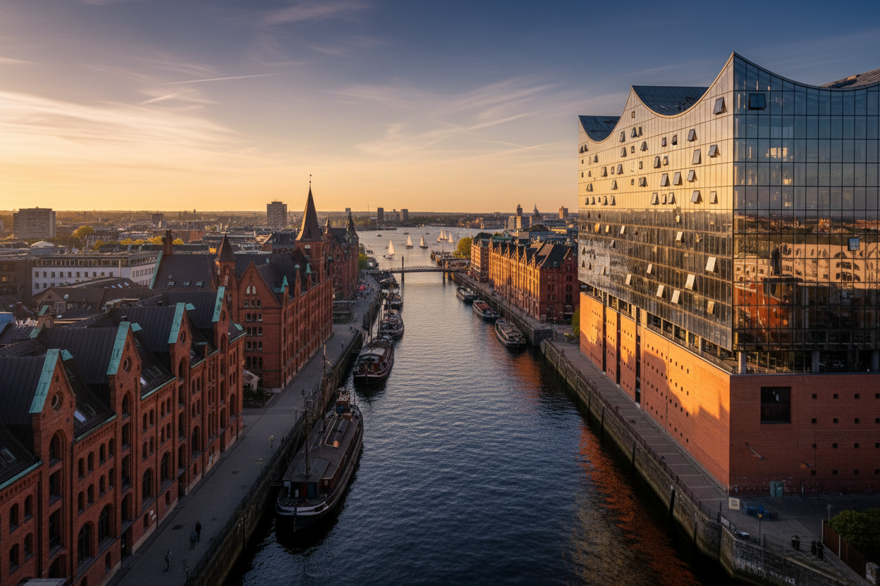 Das Bild soll sein das man an  Hamburg denkt und trotzdem ästhetisch aussehen und luxuriös vibez geben 
